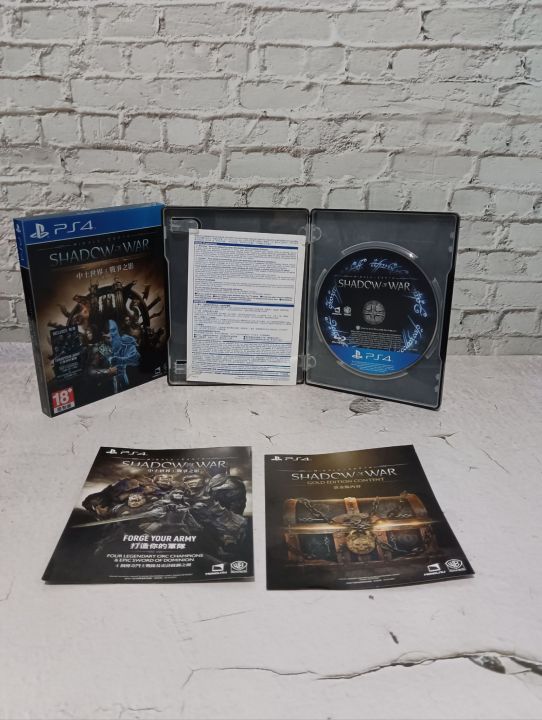 แผ่นเกมส์ps4-middle-earth-shadow-of-war-gold-edition-กล่องเหล็ก-มือสอง