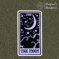 ʕ •ᴥ•ʔ ✿ พร้อมส่ง : เข็มกลัดลายไพ่ทาโรต์เดอะมูน | Moon Tarot Card Enamel Brooch Pin.