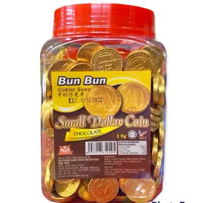 Small Dollar Coin Chocolate Bun Bun ช็อคโกแลตเหรียญดอลลาร์ขนาดเล็ก 1Kg