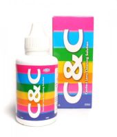 น้ำยาล้างคอนแทคเลนส์ C&amp;C 60ml.