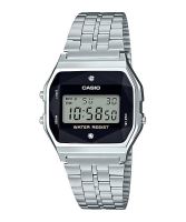 CASIO ระบบดิจิตอล ของแท้ รุ่น A159WAD-1,A159WGED-1 สายสแตนเลส รับประกันเครื่อง1ปีเต็ม