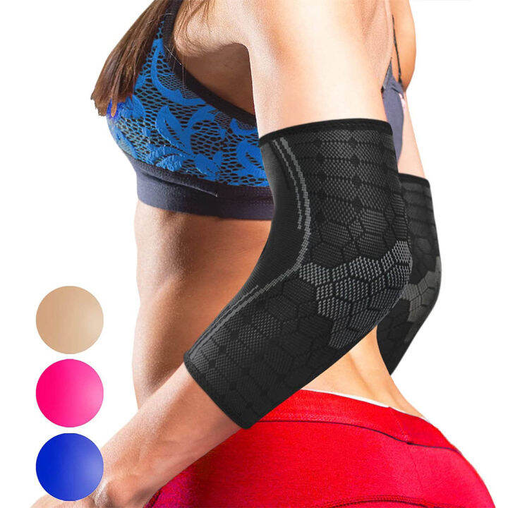 1Pair Tendonitis Elbow Compression Sleeves Tennis and Golfer's Elbow