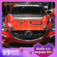 สติกเกอร์บังแดดกระจกบังลมหน้าใช้ได้ทั่วไปกับ MAZDA Axela CX4 Atenza ของตกแต่งลายดอกไม้ติดตัวรถ