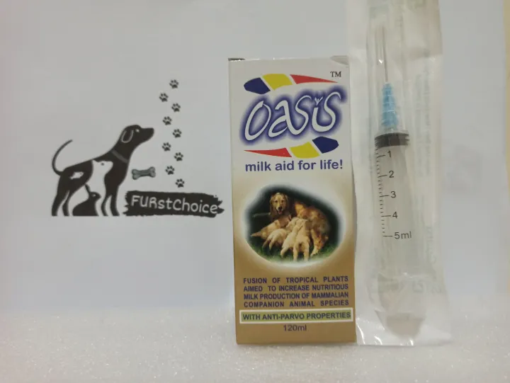Oasis Milk aid Dog vitamins with anti Parvo Properties with free syringe Lazada PH