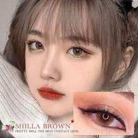 คอนแทคเลนส์ รุ่น Mini Shilla สีเทา/ตาล Gray/Brown ค่าสายตาปกติ (0.00)