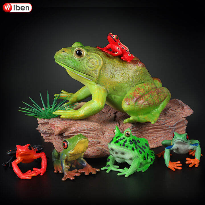 Artificial Frog Toy Amphibious ColdBlooded Animal Model Bullfrog Toad