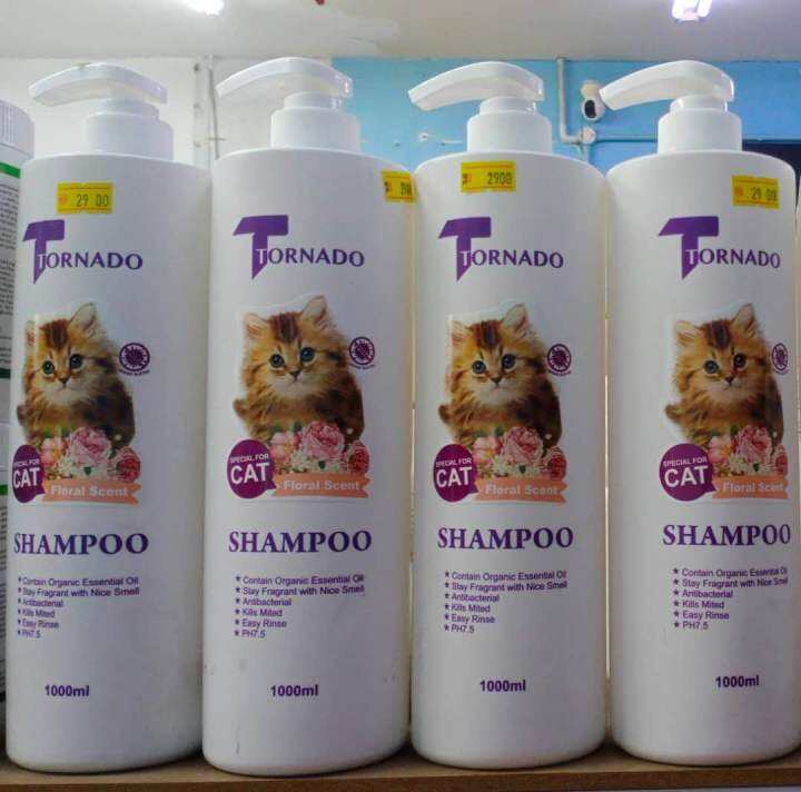 Tornado Shampoo For Cat ( Flower Scent ) - 1000ml ( 1l ) 