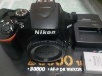 NIKON  D3500  สินค้ามาใหม่ #เฉพาะบอดี้และอุปกรณ์ชาร์จ, แบตเตอรี่แท้ ,สายคล้อง มีบลูทูธ โหลดภาพง่ายเข้ามือถือได้ทันที