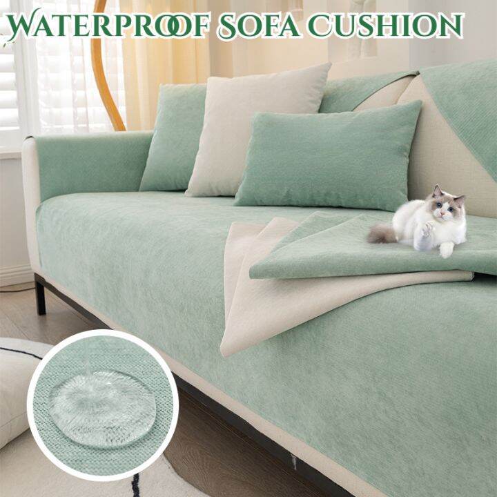 Waterproof Sofa Cover Nonslip Sofa Mat For Living Room Washable Solid