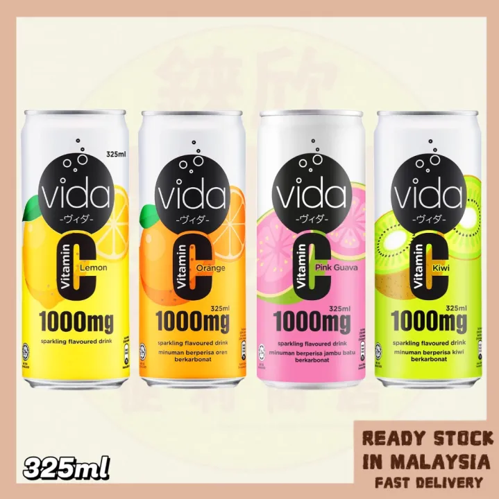 Vida Vitamin C Sparkling Drink 325ml Lazada