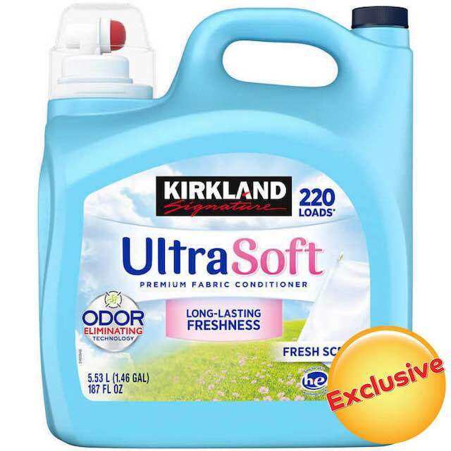 Kirkland Signature Ultra Soft Premium Fabric Conditioner 5.53 Litre SKU