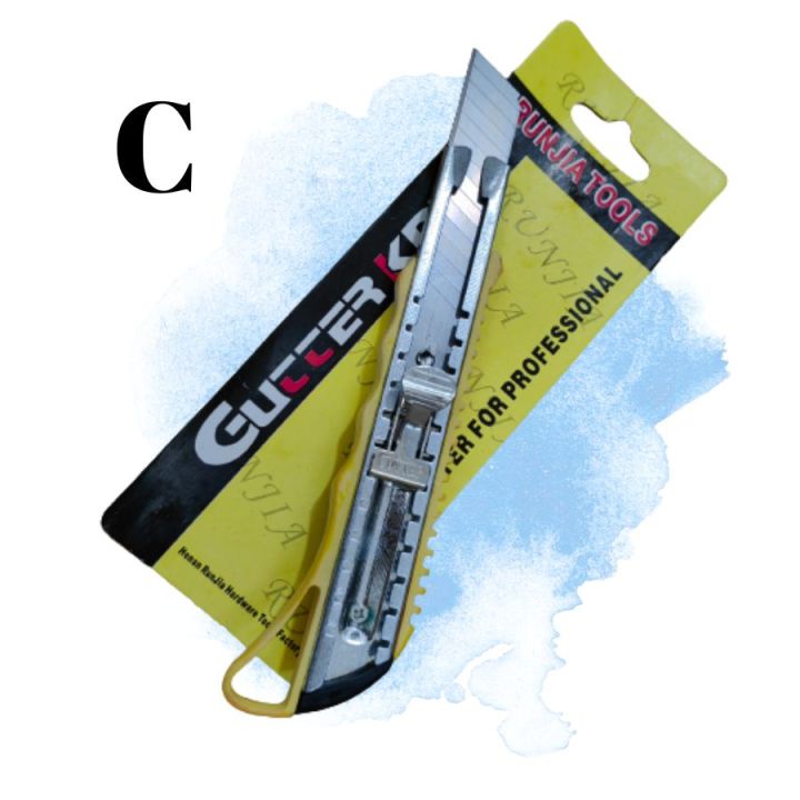 Pen knife cutter blade push type cutter Lazada