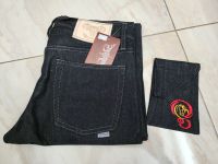 GUPEJEANS 15oz กระบอกเล็กผ้าดิบริมแดงเดินด้ายเทา