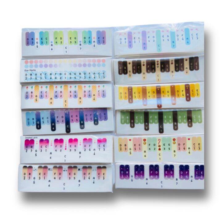 Cute Kalimba Note Sticker for 17 keys Kalimba Lazada PH