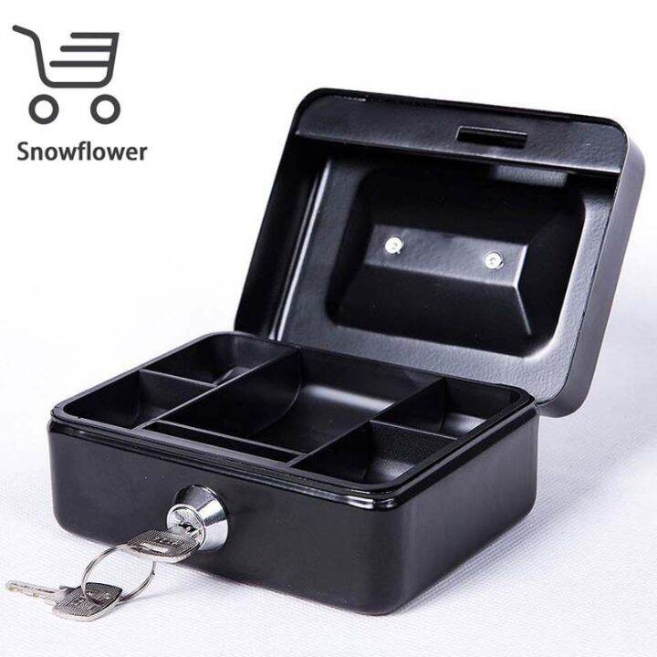 Cash Safe 15cm Portable Steel Cash Box Password Box Combination Lock