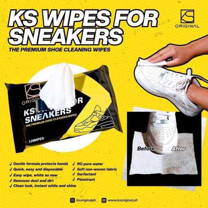 KS WIPES FOR SNEAKERS ORIGINAL SHOES CLEANING QUICK SHOE CLEANING