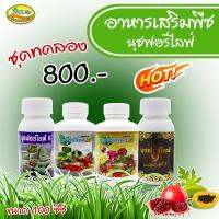 นุชฟอร์ไลฟ์อาหารเสริมพืช (ชุดทดลอง1-2-8-9) ฉีดพ่นทางใบ ขนาด 100ซีซี