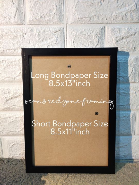 Short And Long Bondpaper Size Picture Frame Short 85x11 And Long 85x13 Lazada Ph 4488