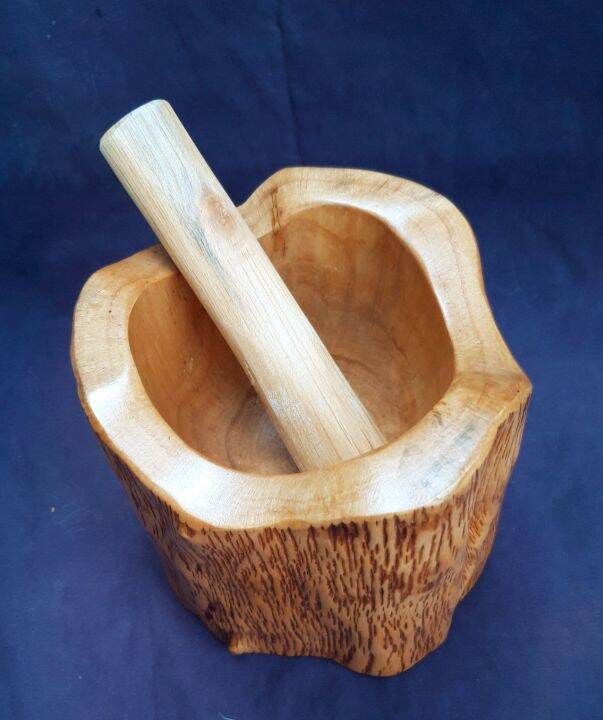 MORTAR AND PESTLE, LARGE, ALNOS WOOD Lazada PH