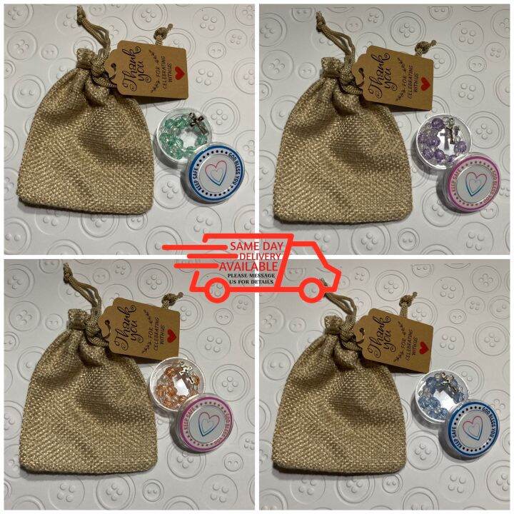 Instant same day delivery available Cute colors mini rosary with case