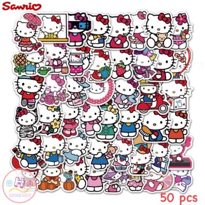 Sticker สติ๊กเกอร์ Hello kitty H 139 คิตตี้ 50ชิ้น ซานริโอ้ sanrio มายเม เมโลดี้ Mymelody มายเมโลดี้ คิดตี้ คิทตี้ kitty