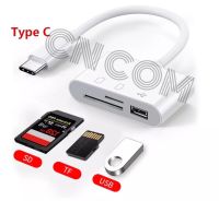 อะแดปเตอร์ Type-C TF CF SD Card Reader OTG Writer Compact Flash USB-C สำหรับ IPad Pro สำหรับ macbook USB ประเภท C Cardreader