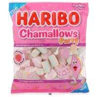 ฮาริโบ ชาเมลโล่ มาร์ชเมลโล่รสสตรอเบอร์รี่ Haribo Chamallows Party Strawberry Marshmallow 150g.