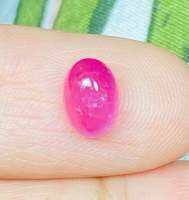 ทับทิมสีชมพูธรรมชาติ 1.50 กะรัต 7.3x5.2mm วงรี 1.50cts natural pinkish ruby 7.3x5.2mm oval