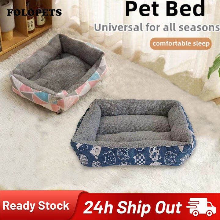 【COD】FOLOPETS Dog Bed Mat dog sleeping bed Washable Cotton Warm Soft ...