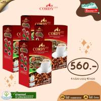 4 กล่อง Cordy Plus กาแฟผสมถั่งเช่า สำหรับคนรักสุขภาพ