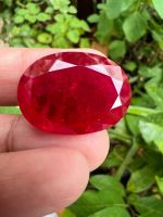 Synthetic stones Lab made Ruby 21x28 มิลลิเมตร Lab made รูบี้ ทับทิม หนักรวม 59 กะรัต CARATS ....(1 เม็ด)