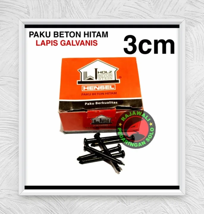 Paku Beton Hitam Lapis Galvanis Cm Per Pack Lazada Indonesia