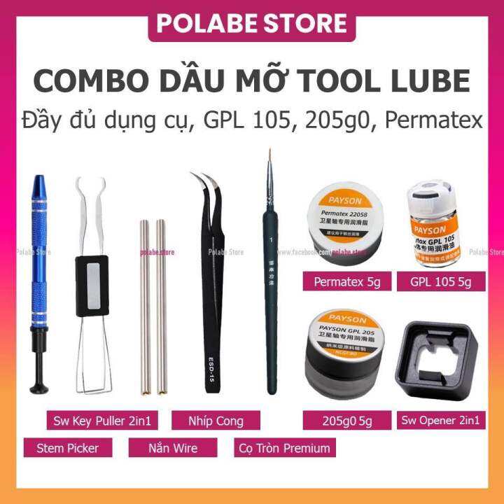 Bộ dụng cụ ADVANCED lube switch, lube stab bàn phím cơ lube tool lube