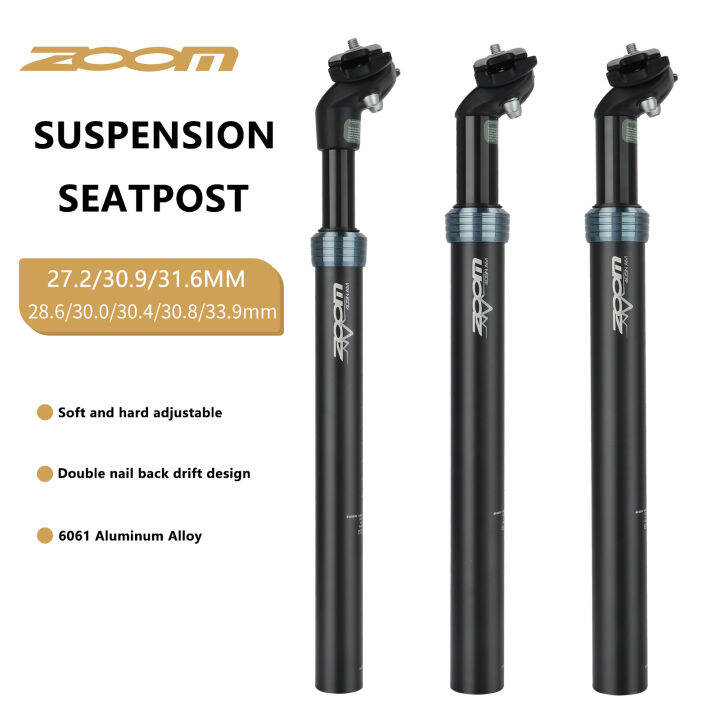 ZOOM Mountain Bike Suspension Seatpost Aluminum Alloy Seat Tube 27.2 28