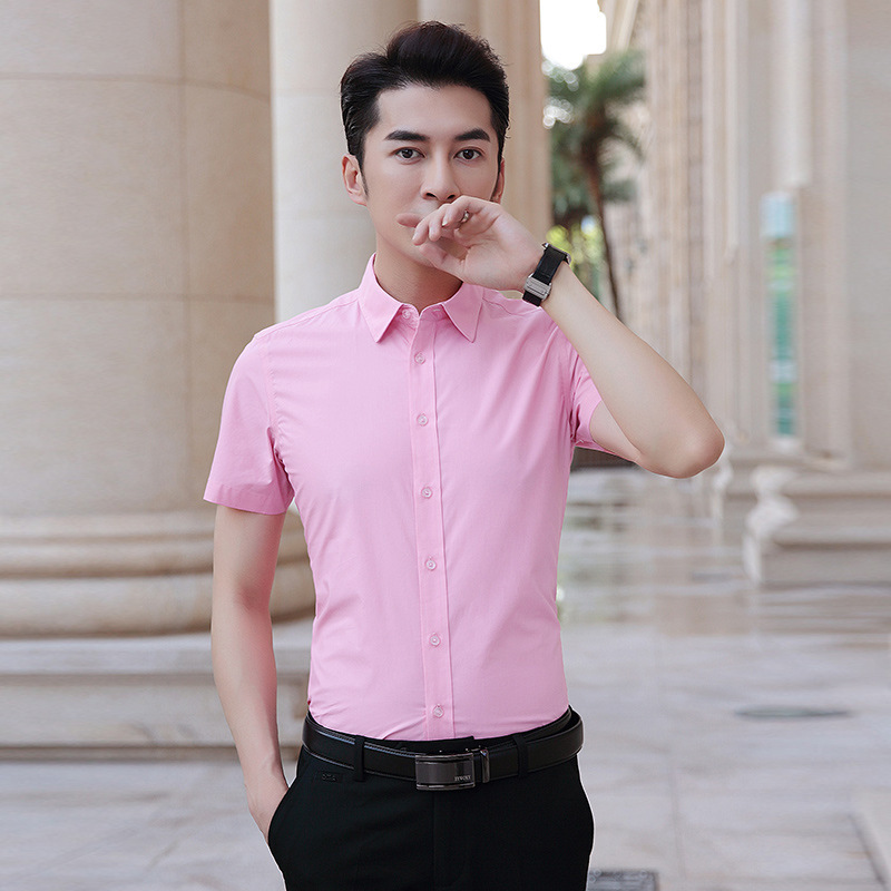 Basler Short Sleeve Shirt pink casual look Fashion Formal Shirts Short Sleeve Shirts 