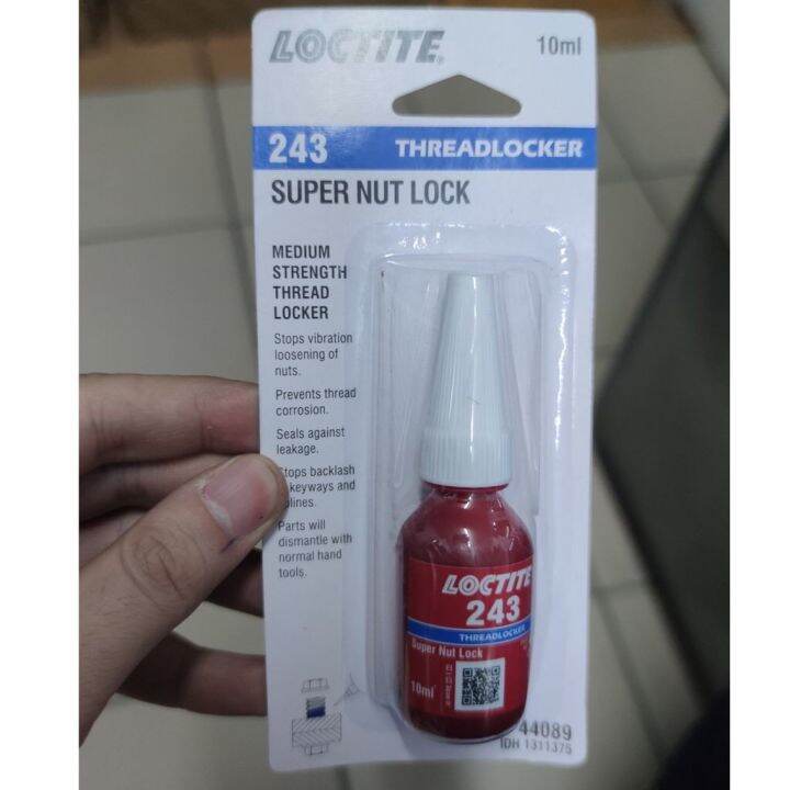 LOCTITE 243 SUPER NUT LOCK Threadlocker 10 ML Lazada PH