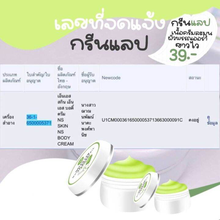 ครีมกรีนแลป-green-lab-ทาผสมครีมเท่านั้นห้ามทาเพรียวเด็ดขาด