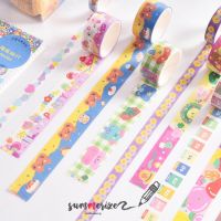 summerize.stationery DIY เทปตกแต่ง washi deco tape แต่งสมุด ตกแต่งไดอารี่ เซ็ตเทปตกแต่ง ขนาดต่างๆ 1 เซ็ต มี 5 ม้วน