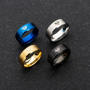 Stainless steel clearance superman ring