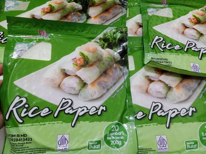 Rice Paper bulat 200 gram Halal Lazada Indonesia