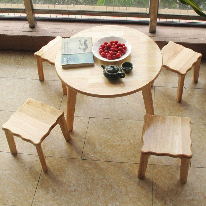 Nordic Solid Wood round Table Modern Minimalist Dining Table round