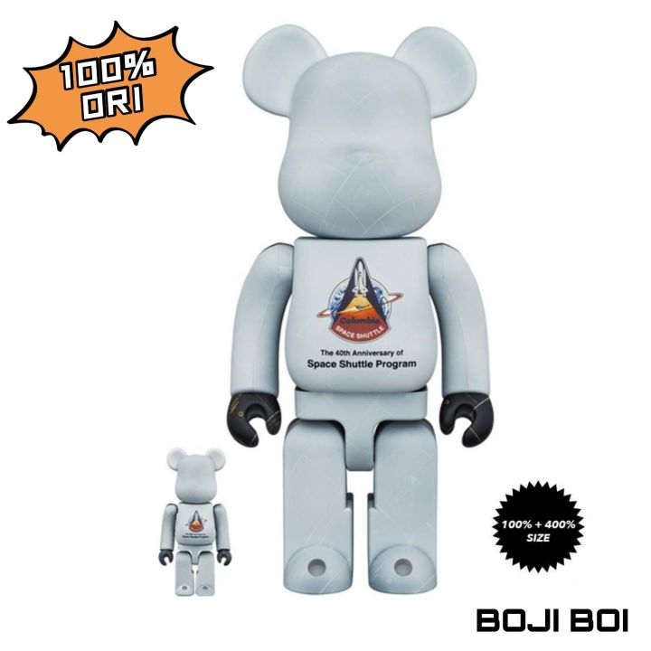 Original Medicom Toy Bearbrick Nasa Space Shuttle 400% 100% 28cm