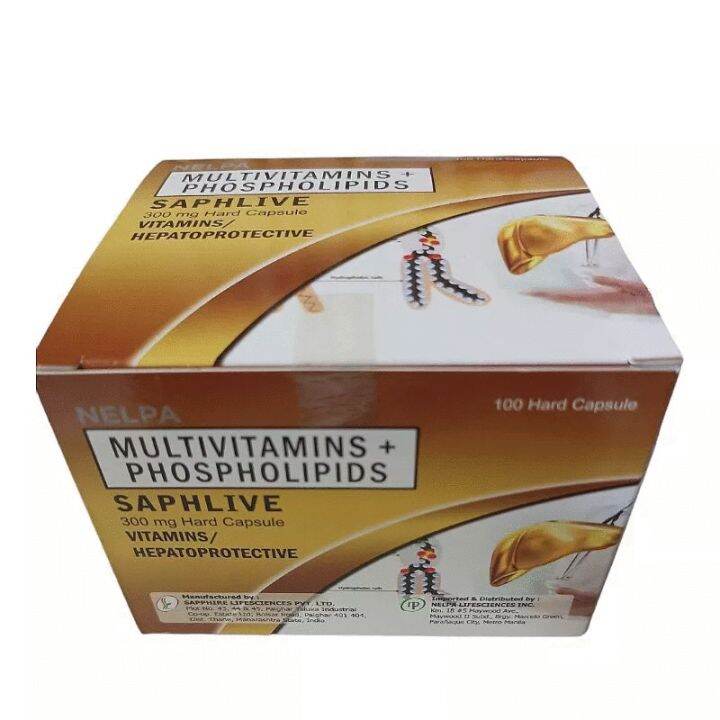 SAPHLIVE Multivitamins + Phospholipids 300mg 100’s Lazada PH