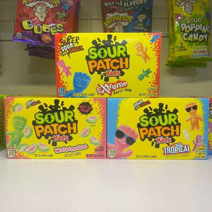 Sour Patch Kids 99g Watermelon . Tropical . Extreme Sour Soft & Chewy ...