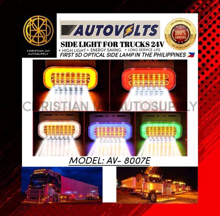 AUTOVOLTS SIDE LIGHT/ CLEARANCE LIGHT LED UNIVERSAL FOR TRUCKS 24V