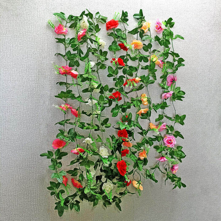 Wolf.id PBP48 Tanaman Hias Bunga Rambat Mawar Daun Juntai Plastik