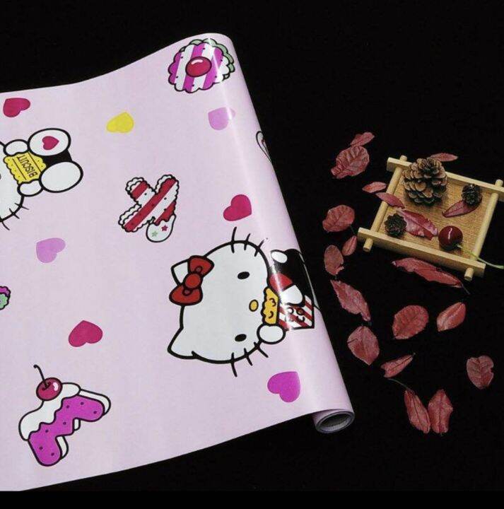 HELLO KITTY WALLPAPER STICKER DESIGN 10METERS*45CM Lazada PH