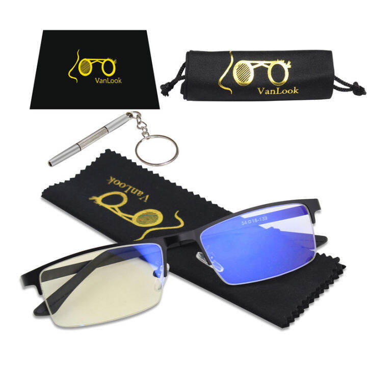 Men's Glasses Gaming for Computer Screen Eyeglasses Protection Transparent Clear Lens Lazada