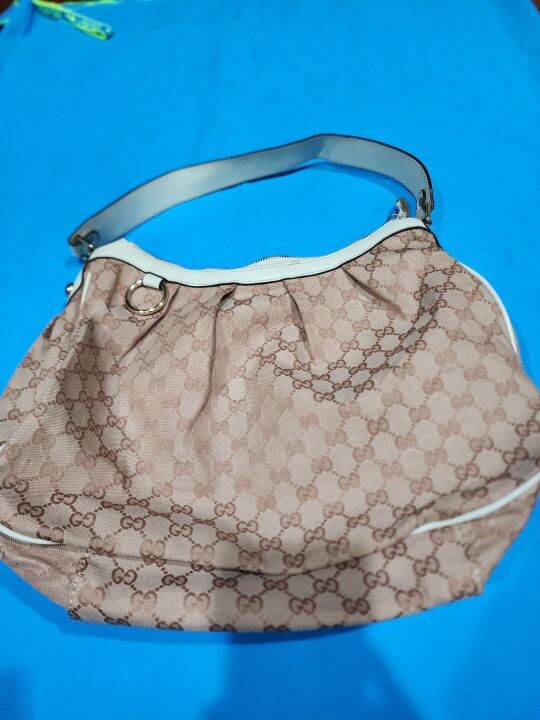 Bolsa Gucci Original Sukey GG Canvas Medium Hobo Monograma Feminina