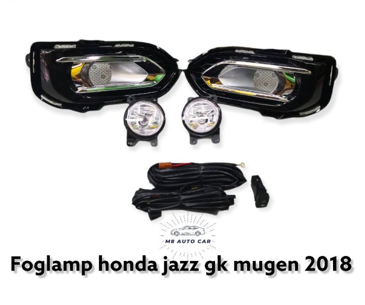 ไฟตัดหมอก-jazz-gk-mugen-2018-2019-2020-ไฟสปอร์ตไลท์-ฮอนด้าแจ๊ส-foglamp-jonda-jazz-gk-mugen-led-2018-2021